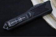Guardian Tactical GTX-025 OTF - Dark Stonewash Finish / Elmax Steel / Drop Point Blade / Black Anodized Aluminum Handle 12-3611 - Northwest Knives
