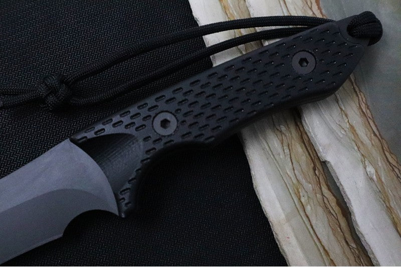 Spartan Blades Ronin Shinto Fixed Blade - Black CPM-S45VN Blade / Black Micarta Handle / Black Nylon Sheath SB47BKBKNLBK - Northwest Knives