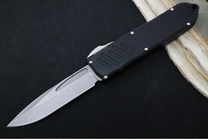 Guardian Tactical Recon 040 - Stonewash Elmax Blade / Black Aluminum Handle - Northwest Knives