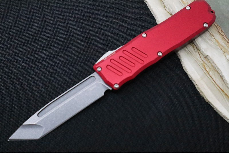 Guardian Tactical Recon 035 - Stonewash Tanto Blade / Red Aluminum Handle 94521