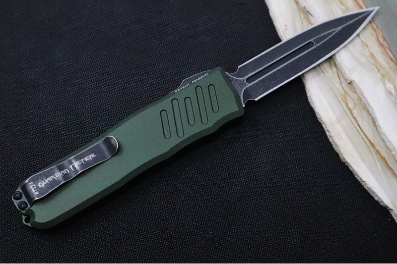 Guardian Tactical Recon 035 - OD Green Aluminum Handle / Black Worn Blade