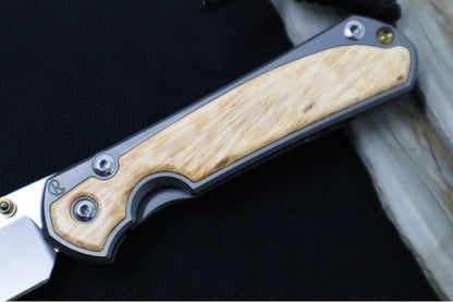 Chris Reeve Knives Small Sebenza 31 - Drop Point / Box Elder Inlay (A5)
