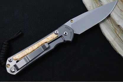 Chris Reeve Knives Small Sebenza 31 - Drop Point / Box Elder Inlay (A5)