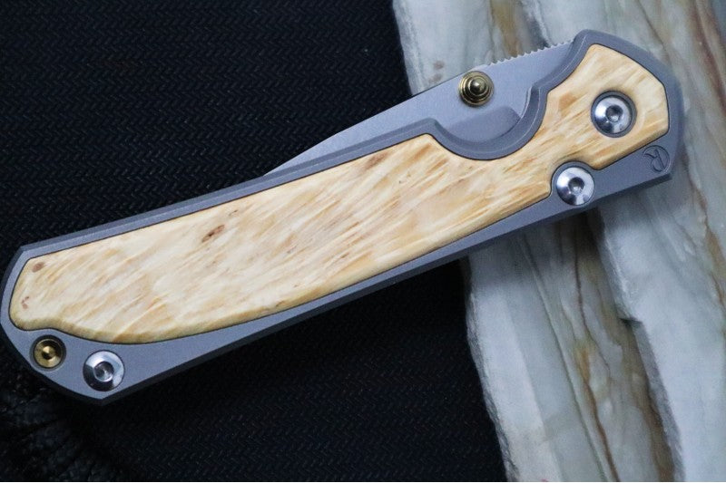 Chris Reeve Knives Small Sebenza 31 - Drop Point / Box Elder Inlay (A5) S31-1108