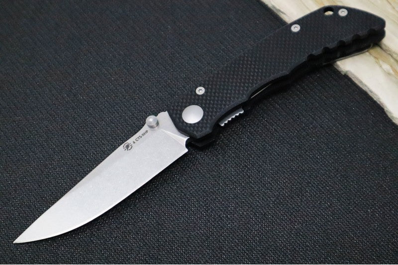 Spartan Blades Talos Folder - XHP Steel / Tumbled Finish / Black G-10 handle SFBL7BK