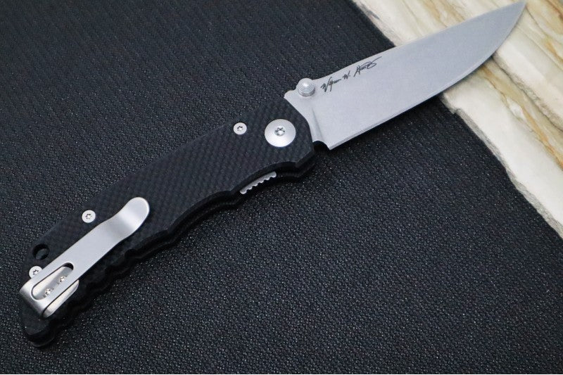 Spartan Blades Talos Folder - XHP Steel / Tumbled Finish / Black G-10 handle SFBL7BK