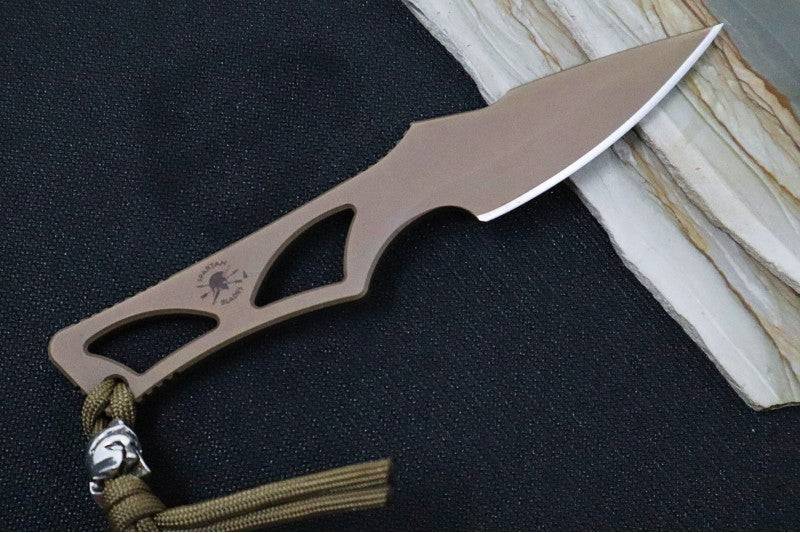 Spartan Blades ENYO Fixed Blade - Flat Dark Earth Blade / Tan Kydex Sheath SB2DE