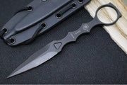 Spartan Blades CQB Tool Fixed Blade - Black Dagger Blade / Black Kydex Sheath SB9BK - Northwest Knives