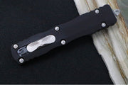 Microtech Dirac Delta OTF - Double Edge / Stonewash Finish / Black Anodized Aluminum Handle 227-10 - Northwest Knives