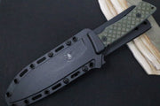 Spartan Blades Machai Fixed Blade - Black Blade / Green Micarta Handle / Black Retention Sheath SBSL002BKGR - Northwest Knives