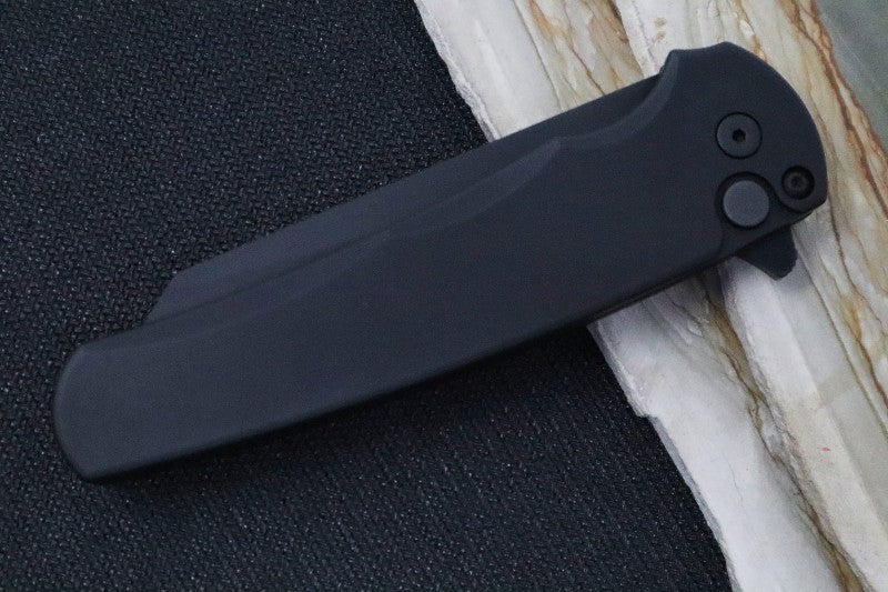 Pro Tech Malibu - Reverse Tanto / Black DLC blade / CPM-Magnacut Steel / Black Anodized Aluminum Handle 5403 - Northwest Knives