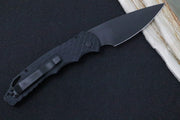 Pro Tech Tactical Response 4 Operator Auto - Black Feather Textured Handle / Black D2 Blade / Tritium Button TR-4.F3OPERATOR - Northwest Knives