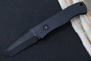 Pro Tech Emerson Operator Auto - Black Anodized Aluminum Handle / Black Finished Tanto Blade / CPM-154CM Steel / Tritium Push Button E7T-OPERATOR - Northwest Knives