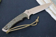 Spartan Blades ARES Fixed Blade - Flat Dark Earth Blade & Green Micarta Handle - Northwest Knives