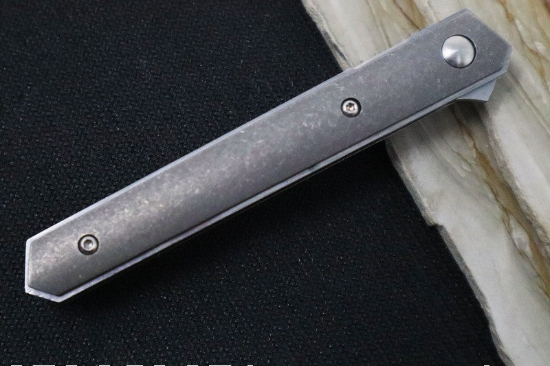 Boker Plus Kwaiken Air Mini Flipper - Titanium Handle / Satin Blade / VG-10 Steel 01BO326