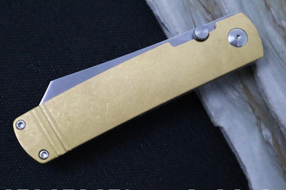 Boker Plus Tenshi Brass - Brass Handle Scales / VG-10 Steel 01BO328