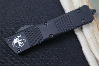 Microtech Combat Troodon OTF Tactical - Black Blade / Tanto Style / Black Handle - 144-1T