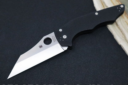 Spyderco YoJumbo - Black G-10 Handles / Satin Finish / Wharncliffe Blade C253GP