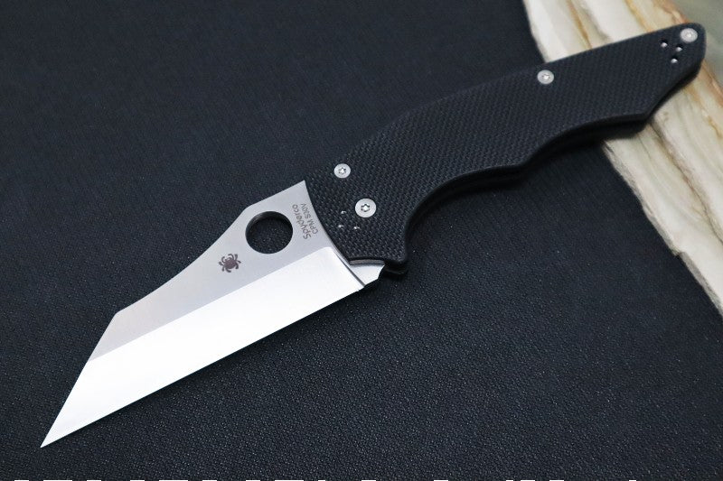 Spyderco YoJumbo - Black G-10 Handles / Satin Finish / Wharncliffe Blade C253GP - Northwest Knives