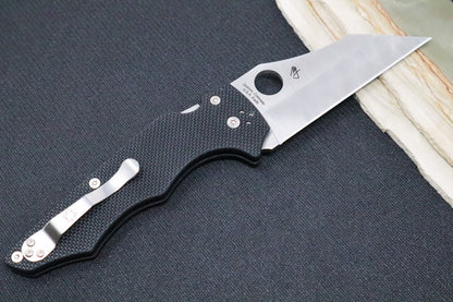 Spyderco YoJumbo - Black G-10 Handles / Satin Finish / Wharncliffe Blade C253GP