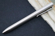 Tactile Turn  Bolt Action Short Pen - Titanium Handle / Titanium Clip - Northwest Knives