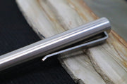 Tactile Turn  Bolt Action Short Pen - Titanium Handle / Titanium Clip - Northwest Knives