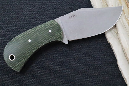 Boker Plus Mad Man Fixed Blade - D2 Steel / Clip Point Style Blade / Green Micarta Handle and Kydex Sheath 02BO052
