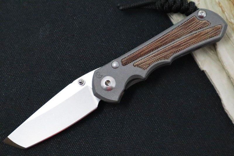 Chris Reeve Knives Small Inkosi - Natural Canvas Micarta / Tanto Blade / CPM-Magnacut Steel SIN-1046