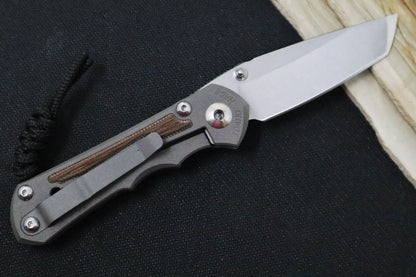 Chris Reeve Knives Small Inkosi - Natural Canvas Micarta / Tanto Blade / CPM-Magnacut Steel SIN-1046