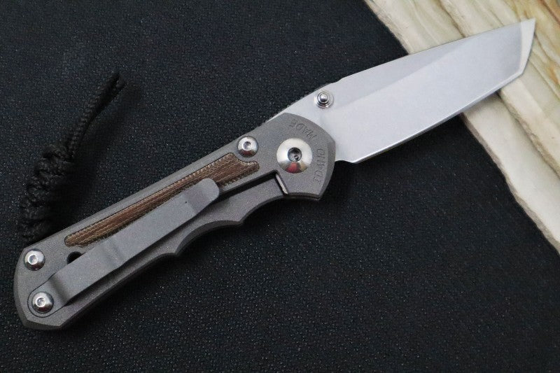 Chris Reeve Knives Small Inkosi - Natural Canvas Micarta / Tanto Blade / CPM-Magnacut Steel SIN-1046 - Northwest Knives