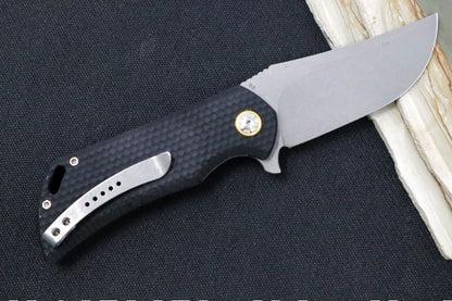 Boker Plus Golem Flipper - Drop Point Blade / D2 steel / Black Textured G-10 handle 01BO192