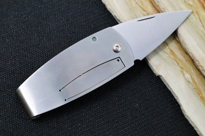 MCUSTA Kamon Aoi Japanese Folding Knife - Aus 8 Stainless Steel Blade / Spearpoint / 420J2 Stainless Steel Handle MC-0081