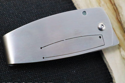 MCUSTA Kamon Aoi Japanese Folding Knife - Aus 8 Stainless Steel Blade / Spearpoint / 420J2 Stainless Steel Handle MC-0081