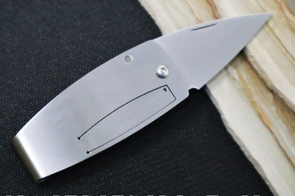 MCUSTA Kamon Fuji Japanese Folding Knife - Aus 8 Stainless Steel Blade / Spearpoint / 420J2 Stainless Steel Handle MC-0084