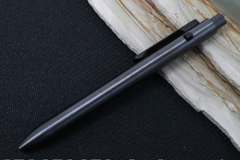 Tactile Turn Mini Side Click Pen - Zirconium Handle / Black DLC Clip