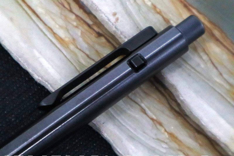 Tactile Turn Small Side Click Pen - Zirconium Handle / Black DLC Clip