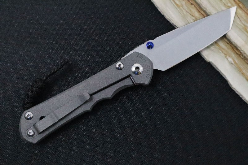 Chris Reeve Knives Large Inkosi - Plain Titanium Handle / Tanto Blade / CPM-S45VN LIN-1042