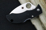 Spyderco ManBug- Black FRN Handle / Satin VG10 Wharncliffe Serrated Blade MBKWS - Northwest Knives