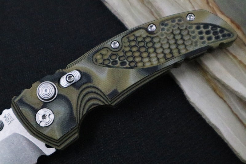 Hogue Knives EX 01 - Green G10 G-Mascus Handle & Green Frame / 154CM steel / Drop Point Blade 34178