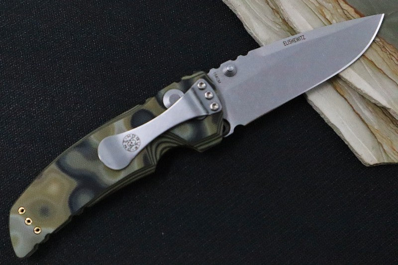 Hogue Knives EX 01 - Green G10 G-Mascus Handle & Green Frame / 154CM steel / Drop Point Blade 34178