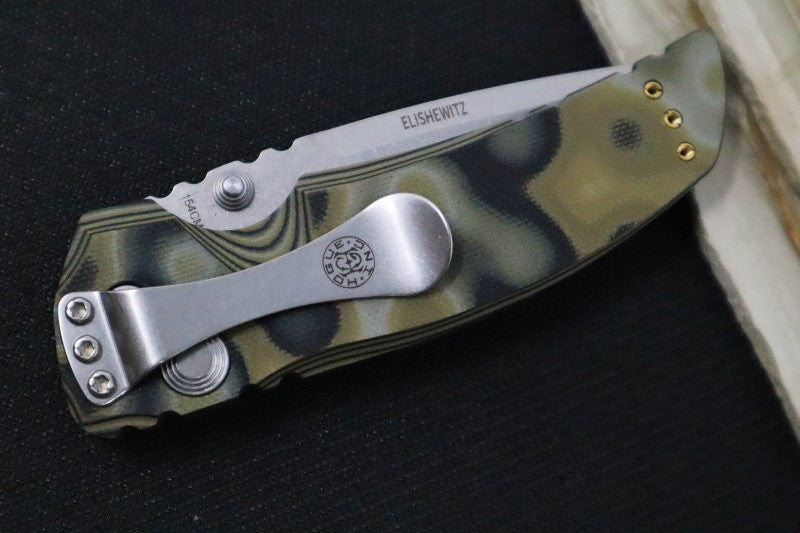 Hogue Knives EX 01 - Green G10 G-Mascus Handle & Green Frame / 154CM steel / Drop Point Blade 34178