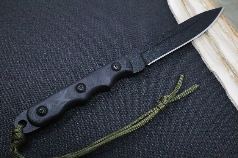 Tops Ranger Bootlegger Knife - 1095 Steel / Black G-10 Handle / Kydex Sheath RBL-01