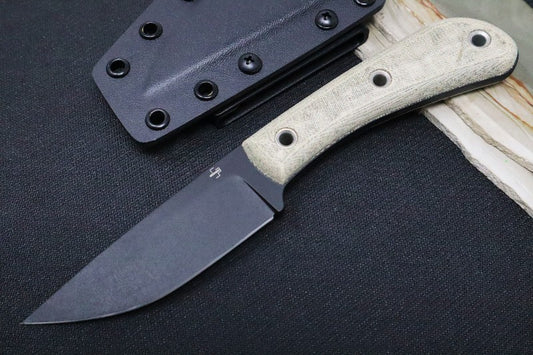 Boker Plus Little Rok Fixed Blade - Sk-85 Blade Steel / Green Micarta Handle / Black Kydex Sheath 02BO026