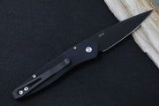 Pro Tech Newport Auto - Tuxedo Handle / S35VN Black Blade 3452 - Northwest Knives
