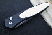 Pro Tech Newport Auto - Tuxedo Handle / S35VN Black Blade 3452 - Northwest Knives