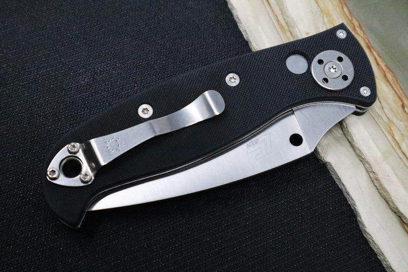 Spyderco Autonomy 2 - Black G-10 Handle / Satin LC200N Blade - C165GP2