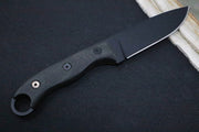 Tops Hunters of Gunsman (HOG 4.5) - 1095 Steel / Black Micarta Handle / Leather Sheath HOG-4.5 - Northwest Knives