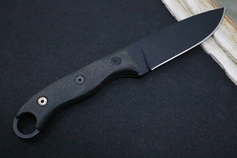 Tops Hunters of Gunsman (HOG 4.5) - 1095 Steel / Black Micarta Handle / Leather Sheath HOG-4.5 - Northwest Knives