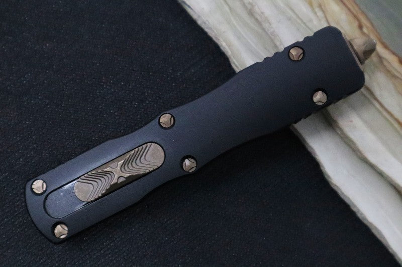 Microtech Dirac OTF - Double Edge / Bronzed Apocalyptic Blade & Hardware 225-13AP