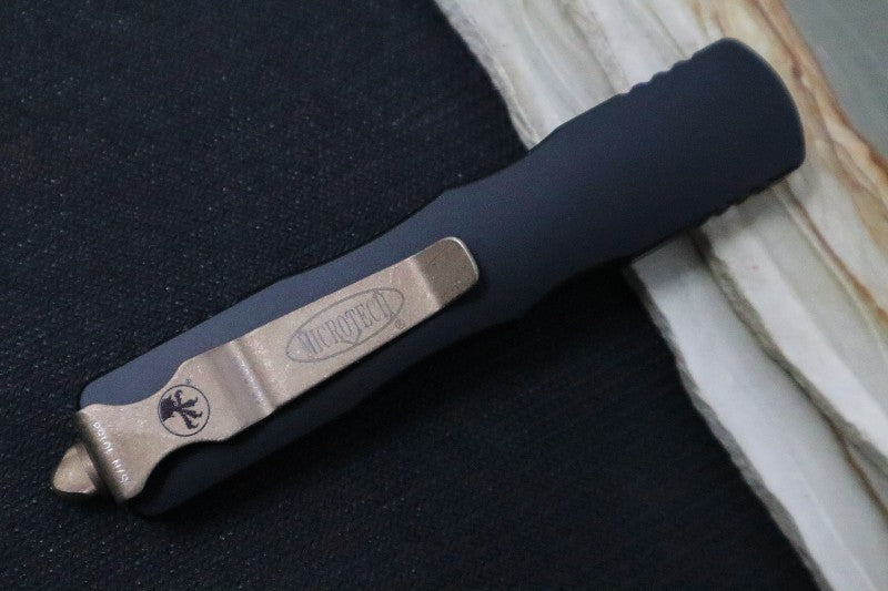 Microtech Dirac OTF - Double Edge / Bronzed Apocalyptic Blade & Hardware 225-13AP - Northwest Knives